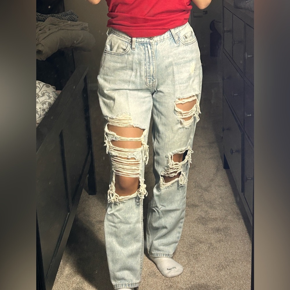 aeropostale mom jeans